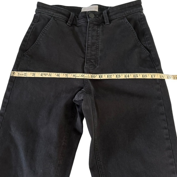 EVERLANE STRAIGHT LEG CROP BLACK JEANS SIZE 6 - Picture 12 of 15